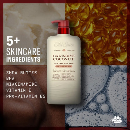Old Spice Windborn Collection Men's Body Wash for Extra Dry Skin - Paradise Coconut Scent - 20 fl oz