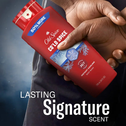 Old Spice Red Collection Men's Long-Lasting Fragrance Refreshing Clean Body Wash - Cold Spice Scent - 24 fl oz