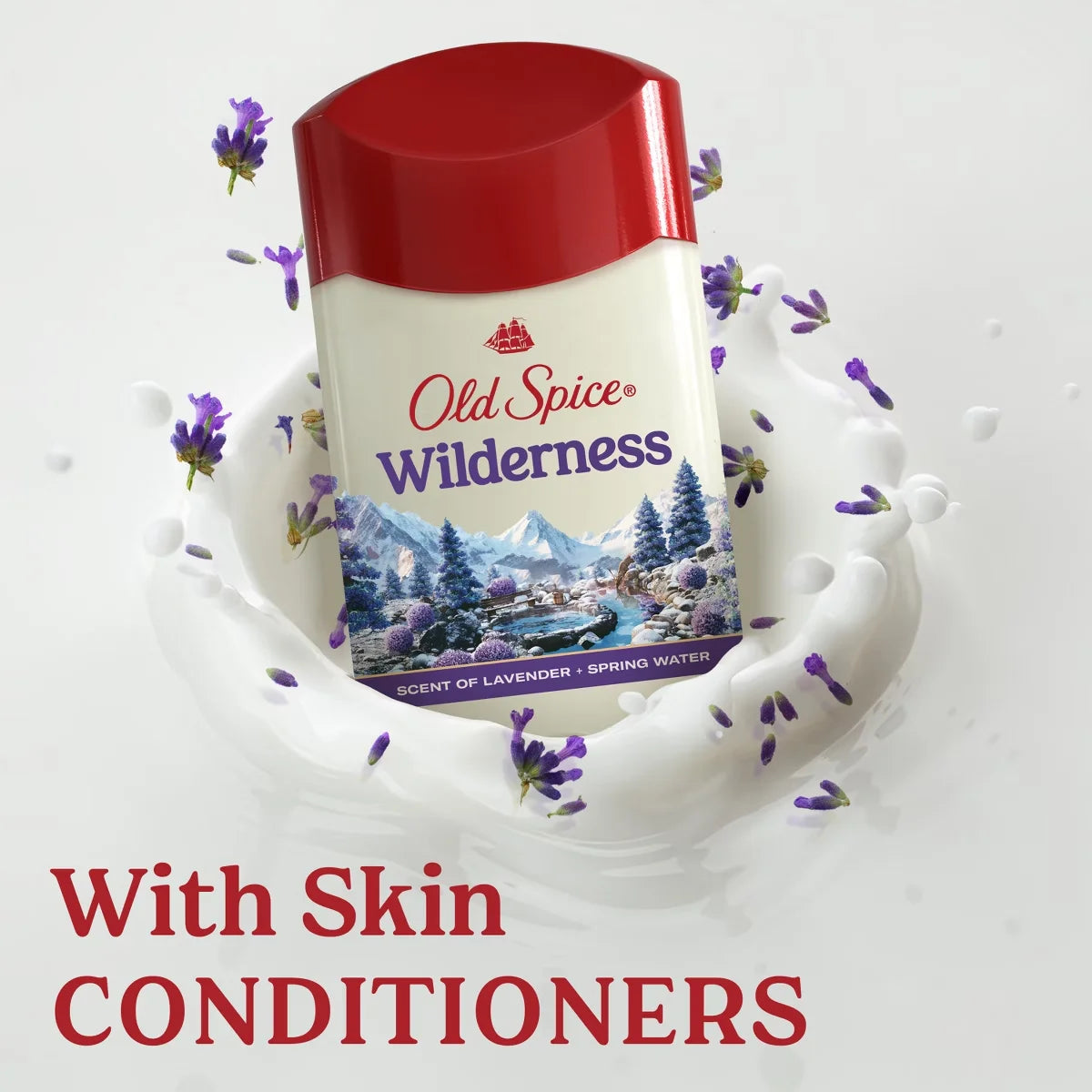 Old Spice Men's Wilderness with Lavender Antiperspirant & Deodorant - 2.6oz: Invisible Solid, Normal Skin Type