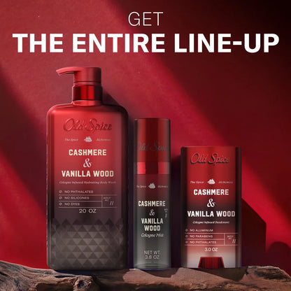 Old Spice x The Spice Alchemist Collection Men's Crafted for Compliments Cologne Infused Body Wash - Cashmere and Vanilla Wood - 20oz