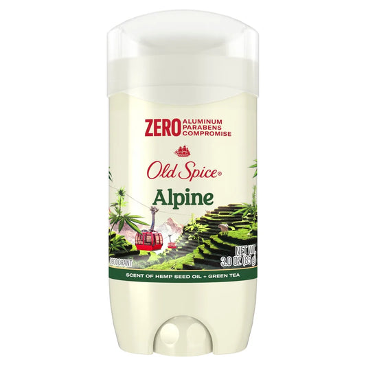 Old Spice Deodorant Alpine with Hemp Seed Oil - Inspired by Nature - Aluminum-Free 3oz