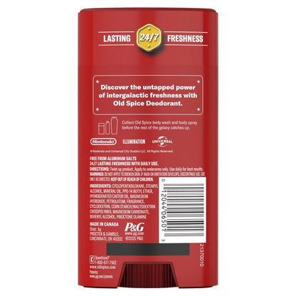 Old Spice x The Super Mario Galaxy Men’s 24/7 Lasting Freshness Desert Detour Aluminum-Free Deodorant - Scent of Vanilla Sands - 3oz