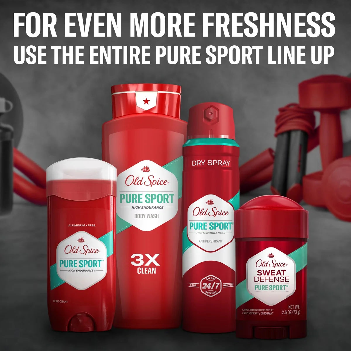 Old Spice Hardest Working Collection Sweat Defense Solid Antiperspirant & Deodorant Pure Sport Plus Twin Pack - 2.6oz