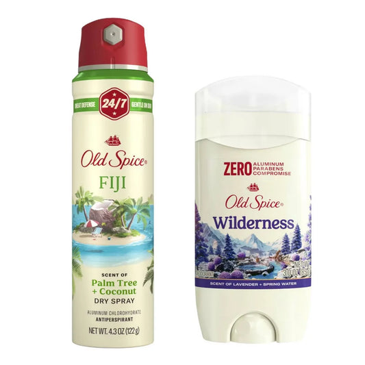 Old Spice Men's 4.3oz Fiji Antiperspirant & Deodorant + 3oz Wildnerness Deodorant