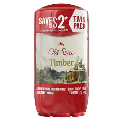 Old Spice Men's Timber with Sandalwood Antiperspirant Deodorant - 2.6oz