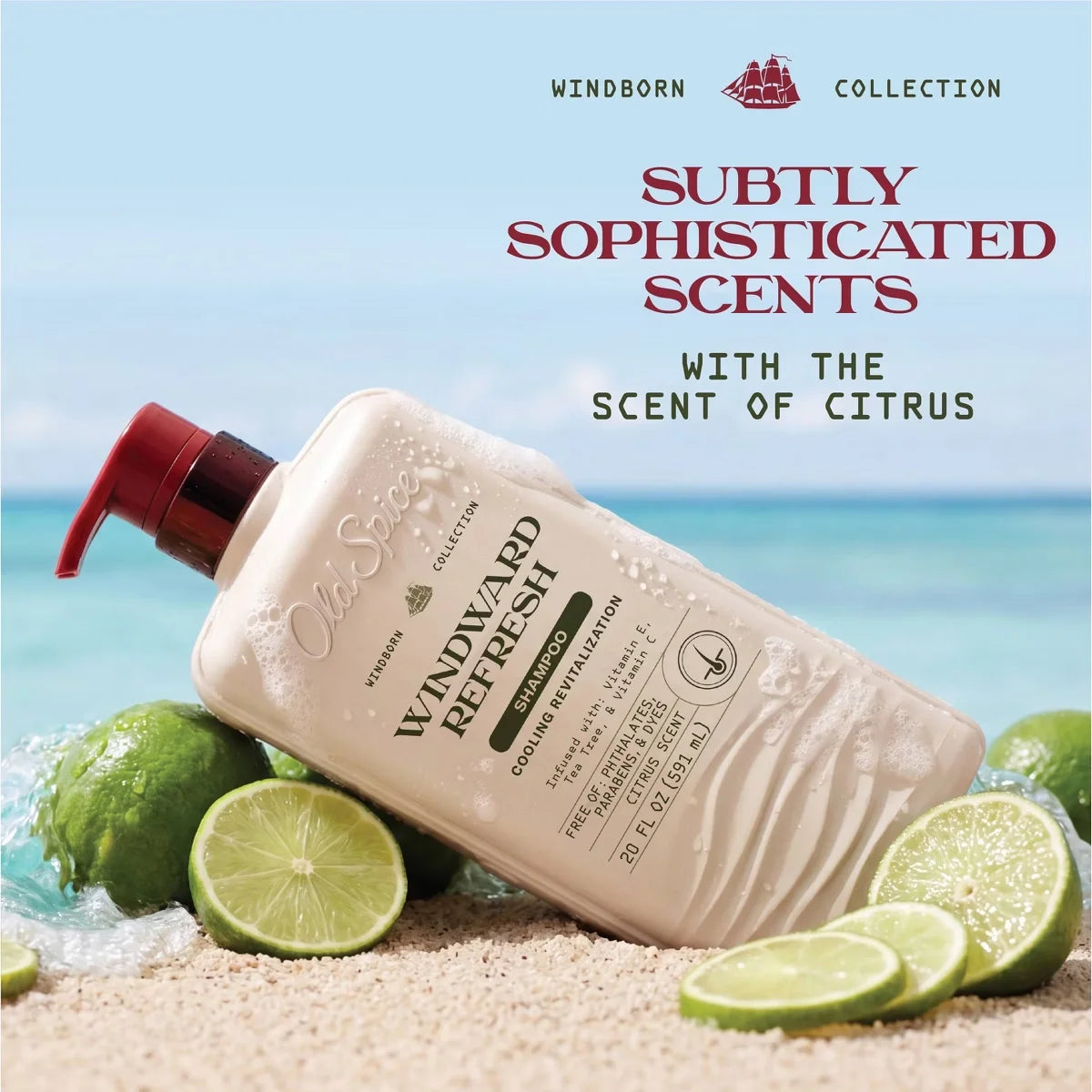 Old Spice Windborn Windward Refreshing Shampoo - 20 fl oz