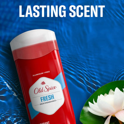 Old Spice Men's Deodorant - Legendary Fragrance Fresh - 3.4oz/3pk: Under Arm Application, Invisible Solid, Antiperspirant