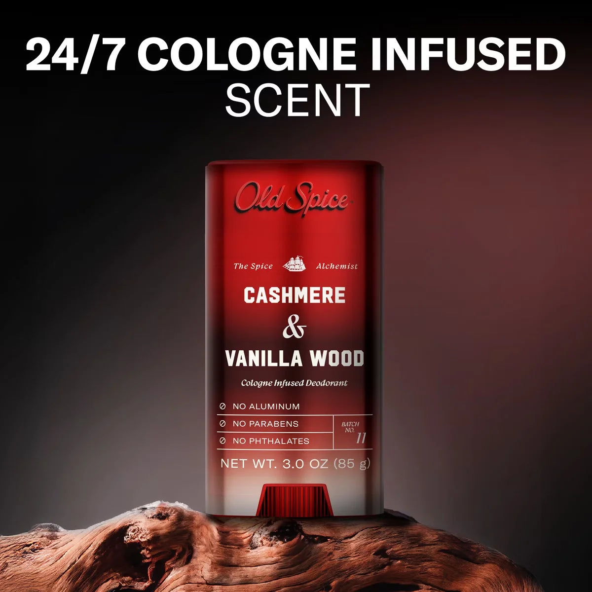 Old Spice x The Spice Alchemist Collection Cologne Infused Deodorant - Cashmere and Vanilla Wood - 3oz