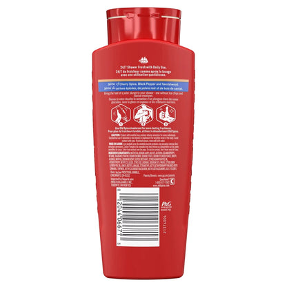 Old Spice Red Collection Men's Long-Lasting Fragrance Refreshing Clean Body Wash - Cold Spice Scent - 24 fl oz