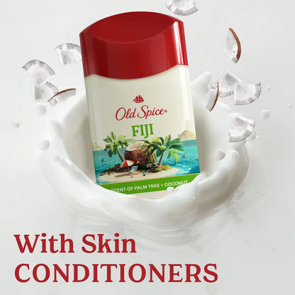 Old Spice Men's Fiji with Palm Tree Antiperspirant & Deodorant - 2.6oz: Paraben-Free, Invisible Solid, Under Arm