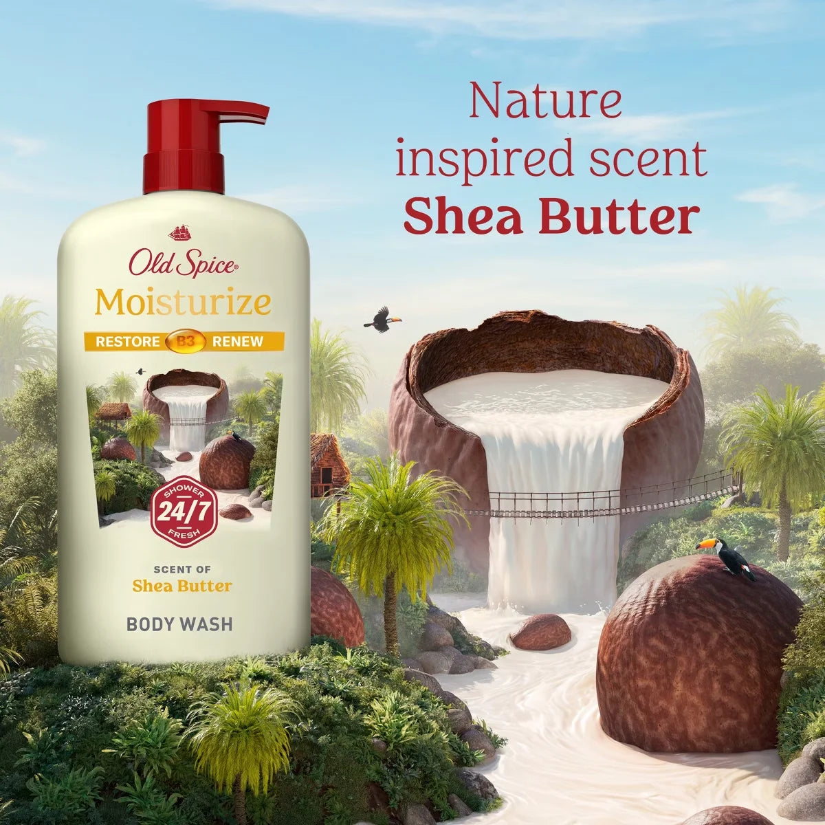 Old Spice Men's Body Wash - Moisturize with Shea Butter
