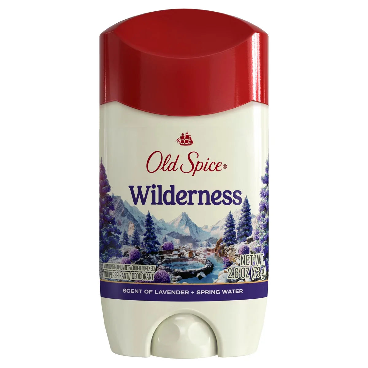 Old Spice Men's Wilderness with Lavender Antiperspirant & Deodorant - 2.6oz: Invisible Solid, Normal Skin Type