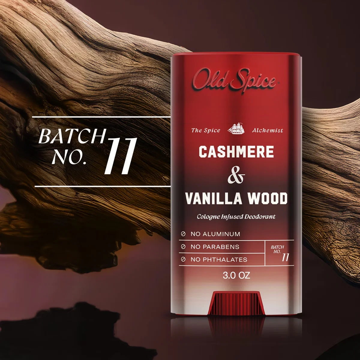Old Spice x The Spice Alchemist Collection Cologne Infused Deodorant - Cashmere and Vanilla Wood - 3oz
