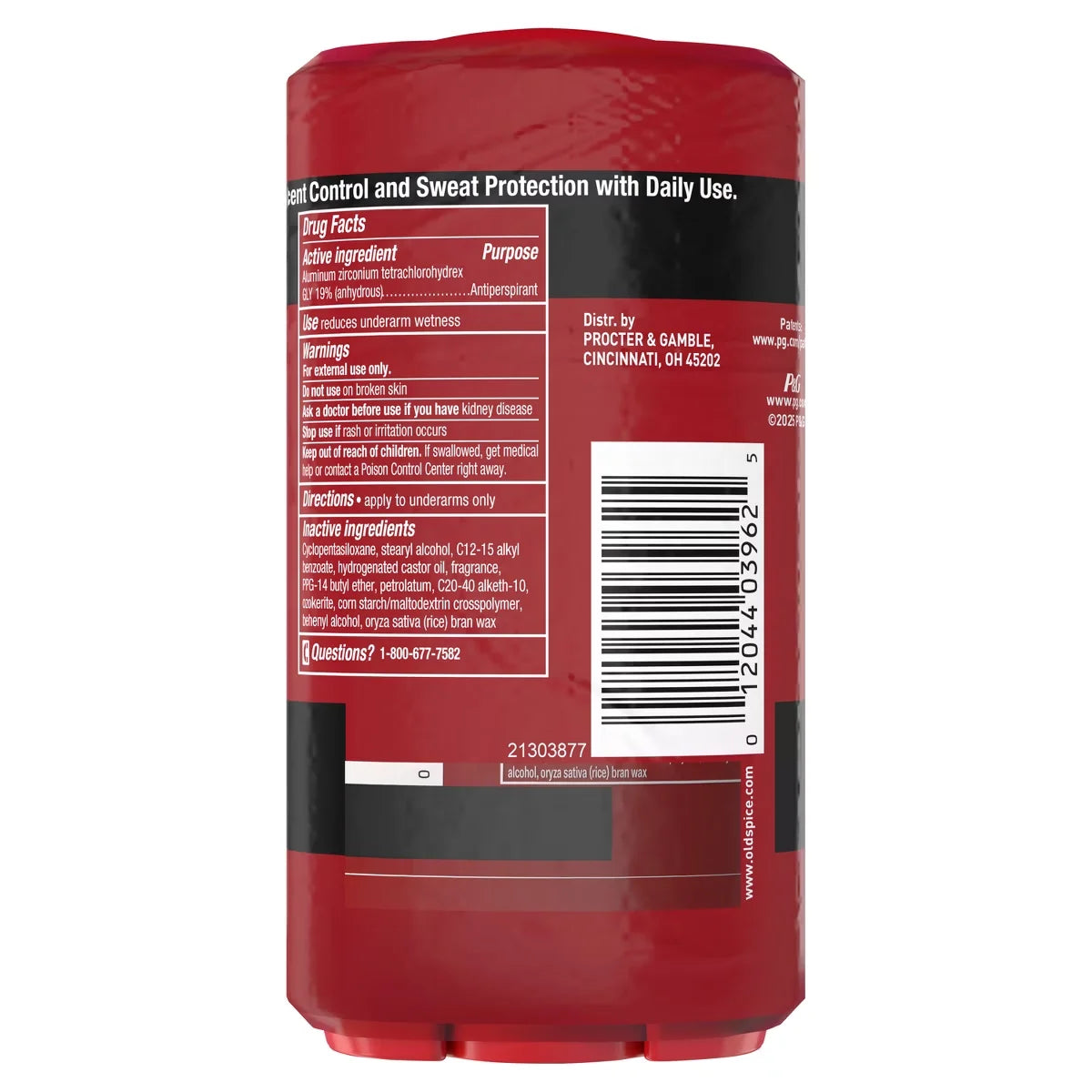 Old Spice Red Collection Swagger Invisible Solid Antiperspirant & Deodorant for Men - 2.6oz