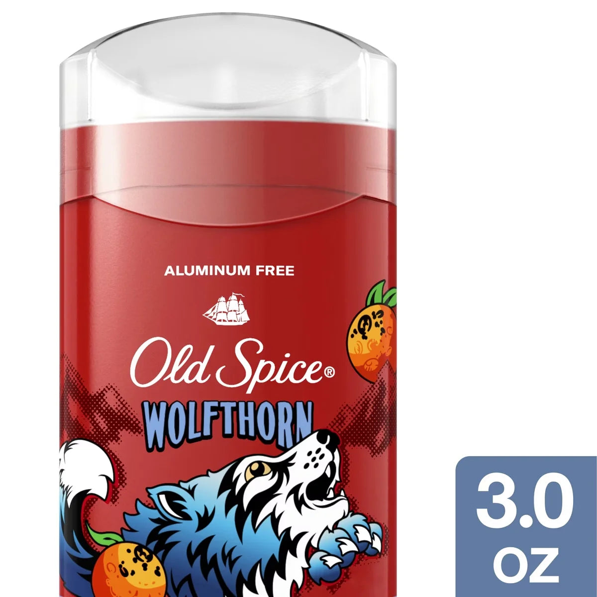 Old Spice Wolfthorn Scent Deodorant for Men - Aluminum-Free 3oz: Invisible Solid, Under Arm Application, Mature Skin