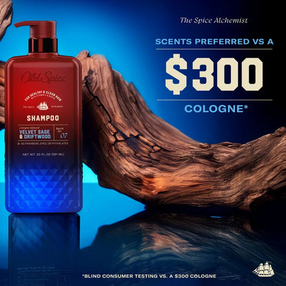 Old Spice x The Spice Alchemist Velvet Sage & Driftwood Cologne Infused Shampoo - 20 fl oz