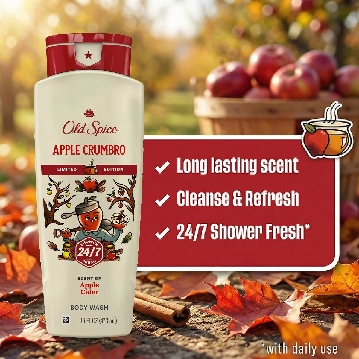 Old Spice Holidudes Body Wash - Apple Crumbro - 16oz