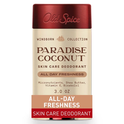 Old Spice Men's Aluminum-Free All Day Freshness Windborn Collection Deodorant - Paradise Coconut - 3oz