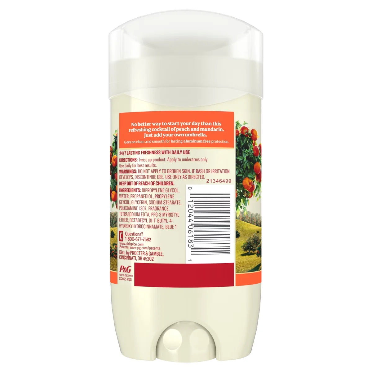 Old Spice Deodorant - Sunrise - Peach and Vanilla Scented - Aluminum-Free 3oz: Invisible Solid, Under Arm Use