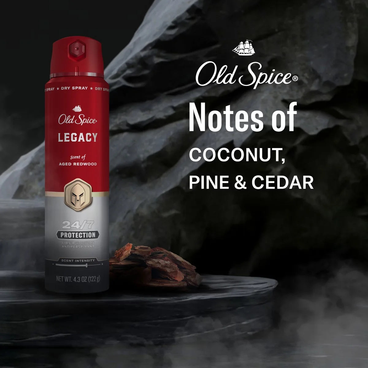 Old Spice Red Collection Men's 48-Hour Odor Protection Antiperspirant Spray - Legacy - 4.3oz