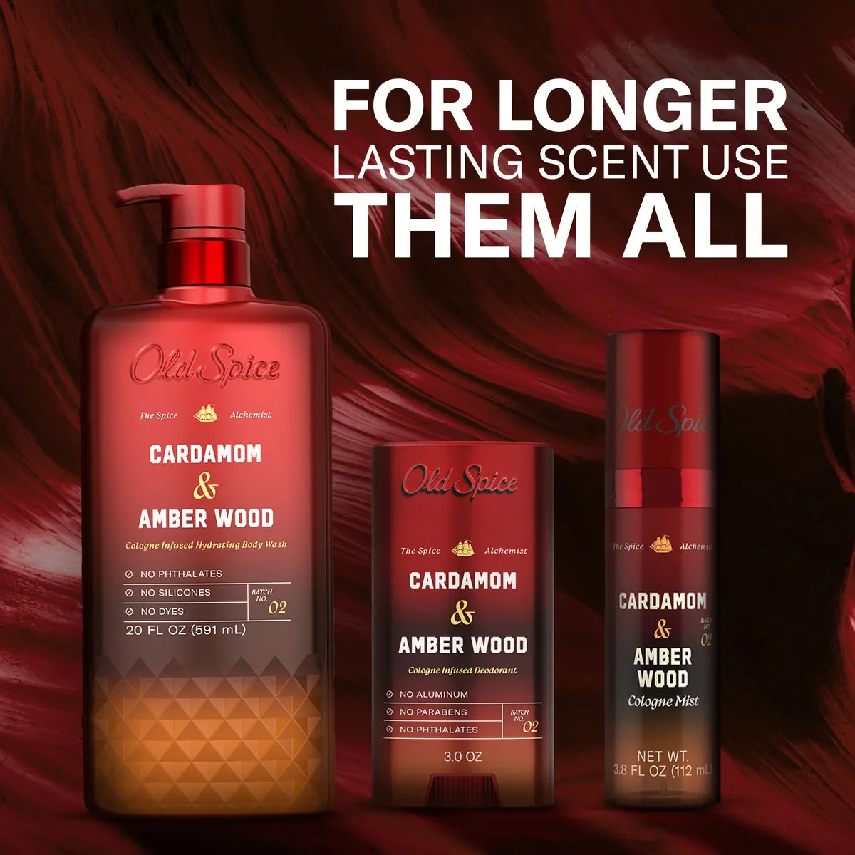 Old Spice x The Spice Alchemist Collection Men's Crafted for Compliments Cologne Infused Body Wash - Cardamom and Amber Wood - 20oz