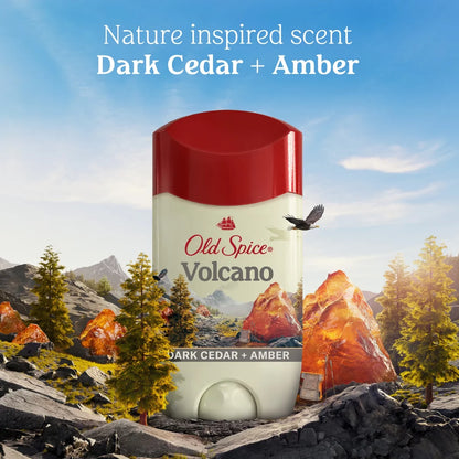 Old Spice Men's Volcano with Charcoal Antiperspirant & Deodorant - 2.6oz: Invisible Solid, Fresh Scent, Normal Skin