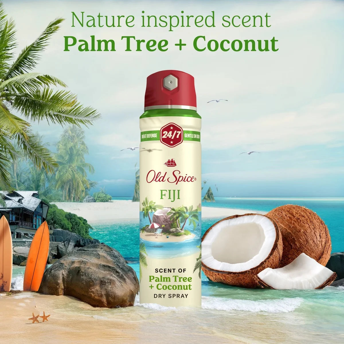 Old Spice Men's 4.3oz Fiji Antiperspirant & Deodorant + 3oz Wildnerness Deodorant