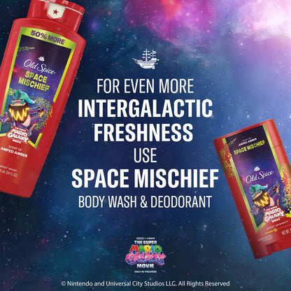 Old Spice x The Super Mario Galaxy Movie 24/7 Lasting Freshness Aluminum-Free Men’s Deodorant - Space Mischief - 3oz