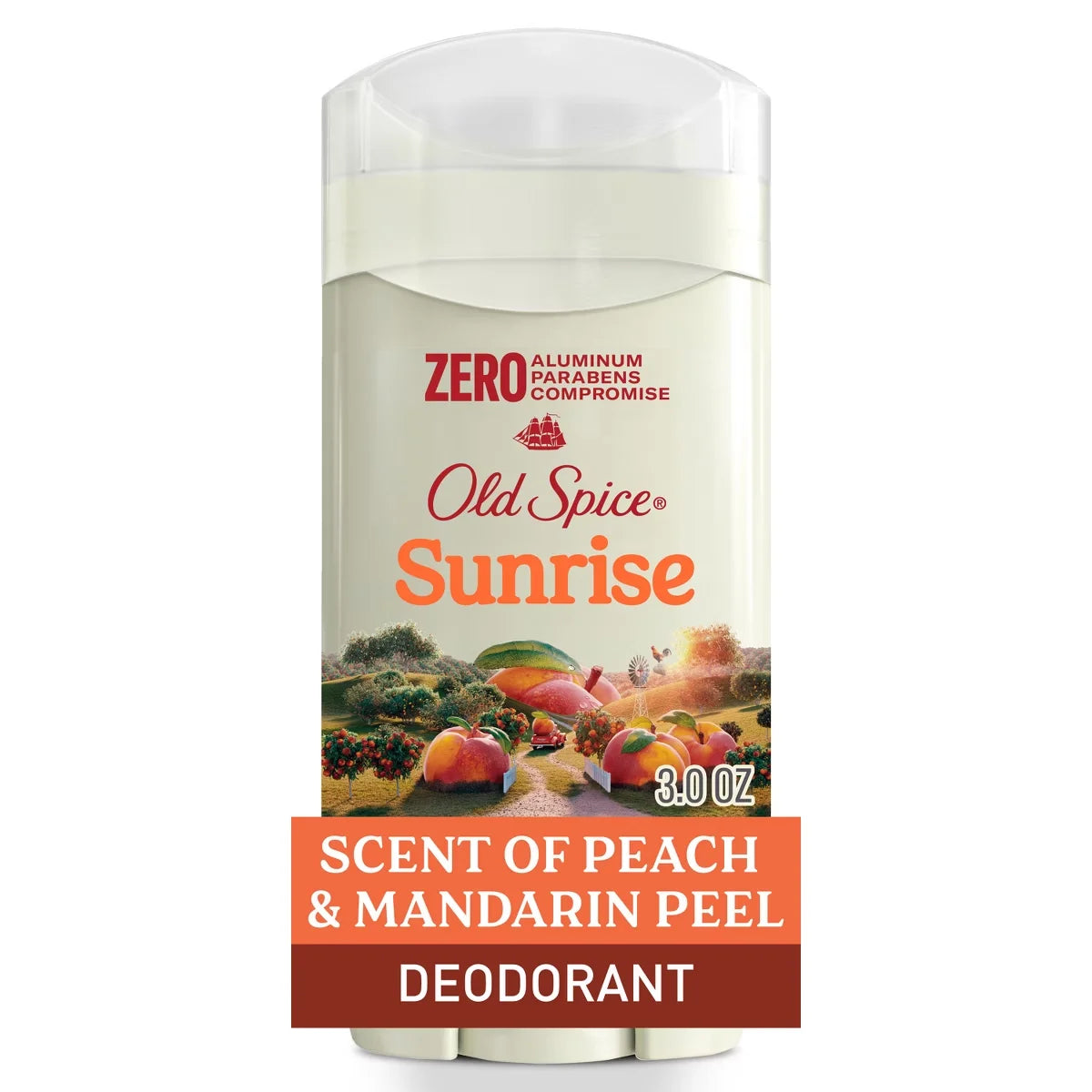 Old Spice Deodorant - Sunrise - Peach and Vanilla Scented - Aluminum-Free 3oz: Invisible Solid, Under Arm Use