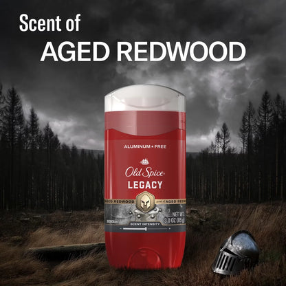 Old Spice Men's Long-Lasting Freshness 24-Hour Odor Protection Red Collection Deodorant - Legacy - 3oz