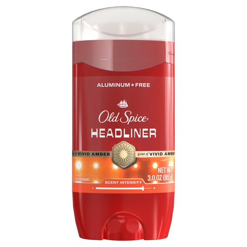 Old Spice Red Collection Men's 24-Hour Odor Protection Refreshing Fragrance Long-Lasting Freshness Deodorant - Headliner Scent - 3oz