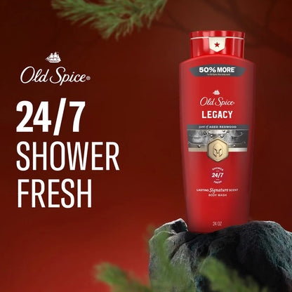 Old Spice Red Collection Men's Long-Lasting Fragrance Refreshing Clean Body Wash - Legacy - 24 fl oz