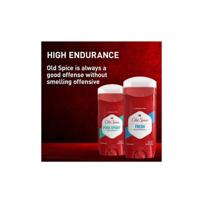 Old Spice High Endurance Deodorant for Men - Aluminum-Free 3.4oz/2pk: Under Arm, Invisible Solid, Fresh Scent, Normal Skin