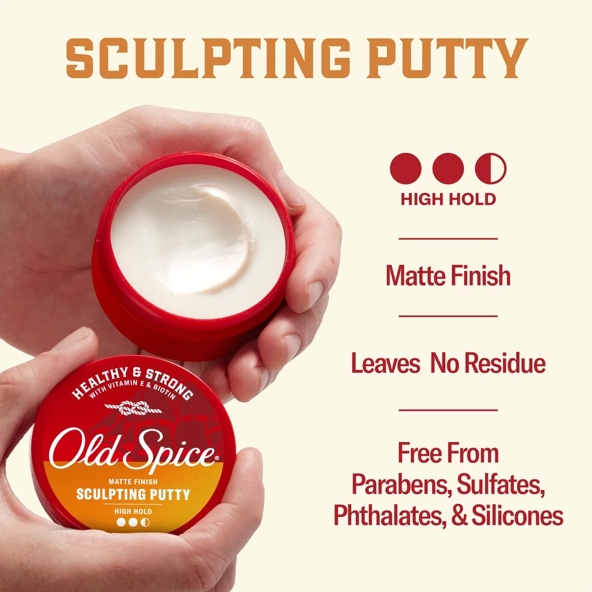 Old Spice Healthy & Strong Sculpting Putty Pomade - 2.22oz