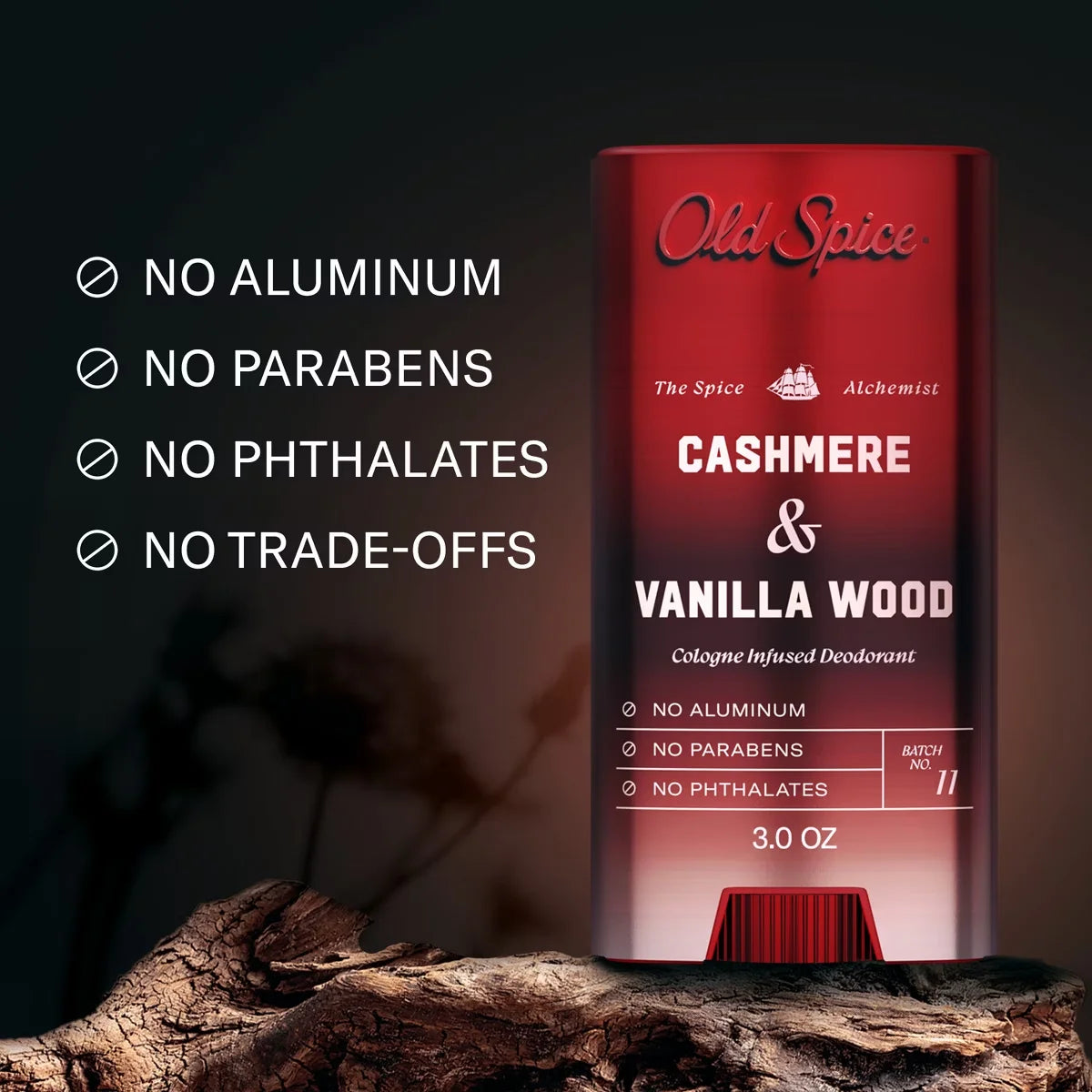 Old Spice x The Spice Alchemist Collection Cologne Infused Deodorant - Cashmere and Vanilla Wood - 3oz