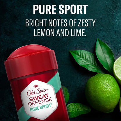 Old Spice Hardest Working Collection Sweat Defense Solid Antiperspirant & Deodorant Pure Sport Plus Twin Pack - 2.6oz