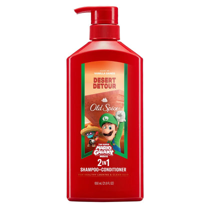 Old Spice Super Mario Desert Detour 2-in-1 Shampoo and Conditioner - 21.9 fl oz
