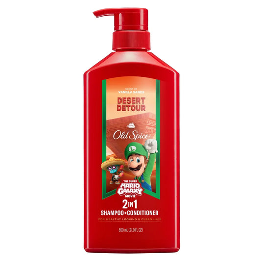 Old Spice Super Mario Desert Detour 2-in-1 Shampoo and Conditioner - 21.9 fl oz