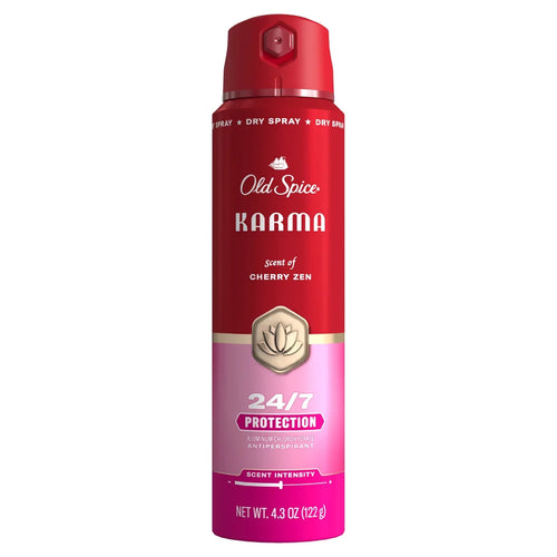 Old Spice Red Collection Men's 48-Hour Odor Protection Lightweight Formula All-Day Freshness Antiperspirant Spray - Karma Scent - 4.3oz