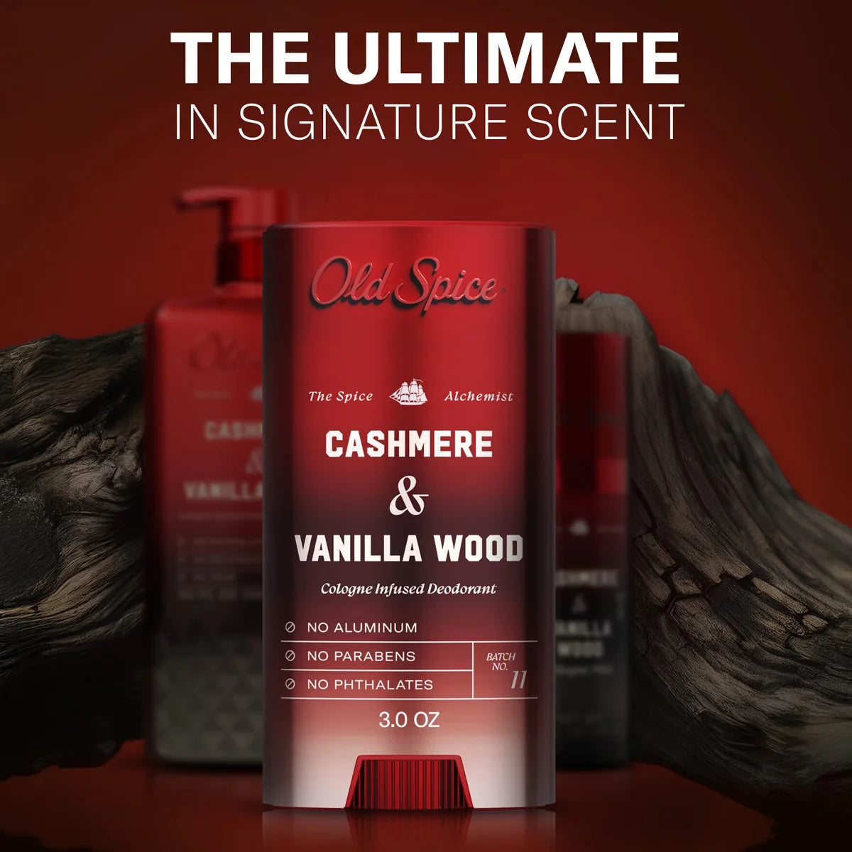 Old Spice x The Spice Alchemist Collection Cologne Infused Deodorant - Cashmere and Vanilla Wood - 3oz