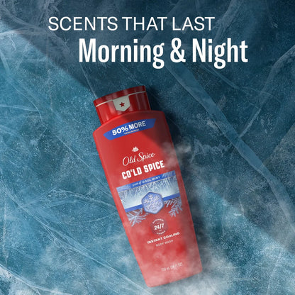 Old Spice Red Collection Men's Long-Lasting Fragrance Refreshing Clean Body Wash - Cold Spice Scent - 24 fl oz