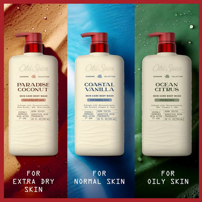 Old Spice Windborn Collection Men 's Body Wash for Oily Skin - Ocean Citrus - 20 fl oz: Moisturizing, Basic Cleansing, Contains Vitamin E